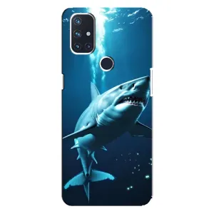 Чехол с картинкой «Хищники» для OnePlus Nord N100 (Акула под водой)