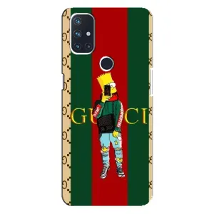 Брендновые Чехлы для OnePlus Nord N100 - (PREMIUMPrint) (Барт ГУЧЧИ)