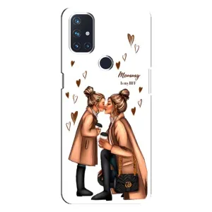 Чехол с печатью для OnePlus Nord N100 - (Мама с ребенком) (AlphaPrint) (Дочка и мама)