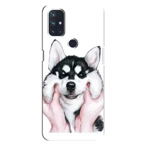 Чехлы с собаками для OnePlus Nord N100 (VPrint) (Довольный Хаски)