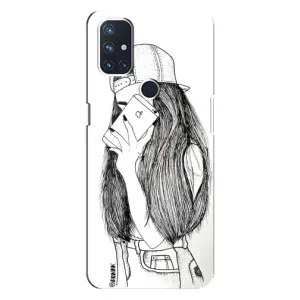Чехол с печатью для OnePlus Nord N100 - (Мода) (AlphaPrint) (Фото девочки)