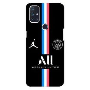 Чехлы PSG для OnePlus Nord N100 (AlphaPrint) (футболка ПСЖ)