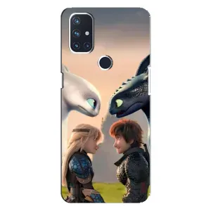 Чехол как приручить дракона на OnePlus Nord N100 (Иккинг и Астрид)
