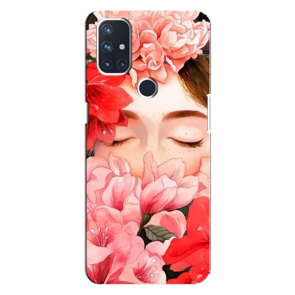 Чехол с принтом «Глаза в цветах» для OnePlus Nord N100 Чехол с принтом «Глаза в цветах» для OnePlus Nord N100