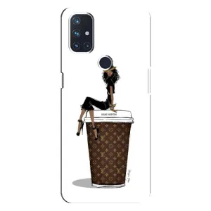 Чехлы Луи Витон для OnePlus Nord N100 (AlphaPrint - LOUIS VUITTON) (кофе LOUIS VUITTON)