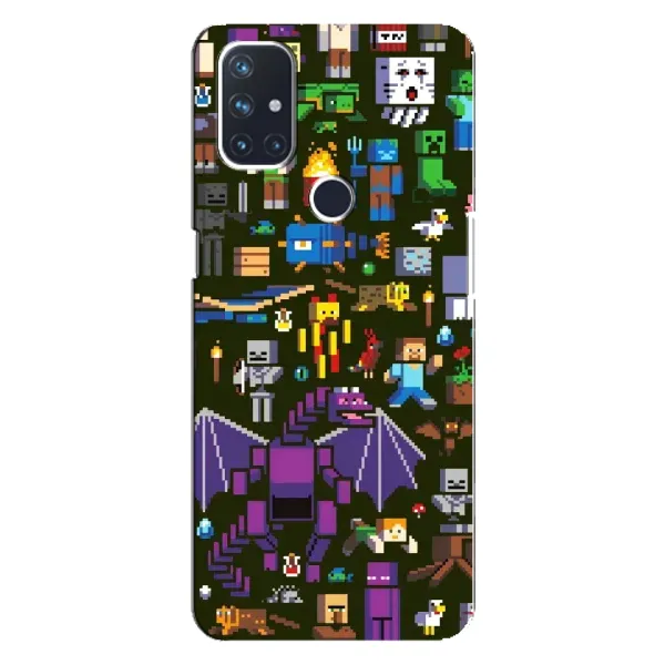 Чохол з принтом «Колаж Майнкрафт» для OnePlus Nord N100