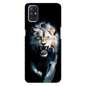 Чехол с картинкой «Хищники» для OnePlus Nord N100 (Лев в темноте)