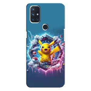 Чехол с Пикачу на OnePlus Nord N100 (Лого Пикачу)