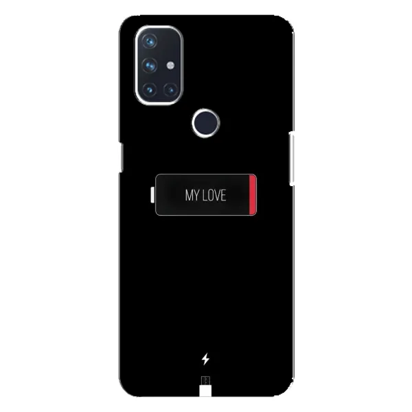 Чохол з принтом «Love battery» для OnePlus Nord N100 Чохол з принтом «Love battery» для OnePlus Nord N100