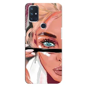 Чехол с печатью для OnePlus Nord N100 - (Мода) (AlphaPrint) (Макияж)