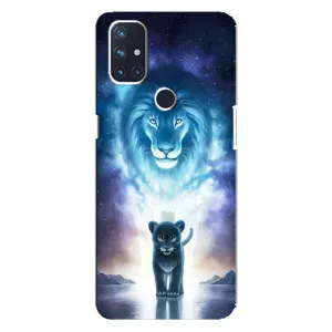 Чехол со Львом для OnePlus Nord N100 (VPrint) (Маленький лев)