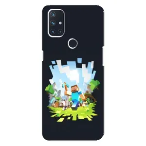 Чехол Майнкрафт на OnePlus Nord N100 (AlphaPrint) Minecraft (персонажи Minecraft)