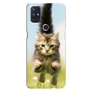 Чехлы с Котиками для OnePlus Nord N100 (VPrint) (Прыжок кота)