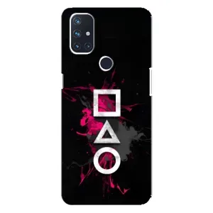 Чехол Гра в кальмара для OnePlus Nord N100 (Символы Игра кальмара)