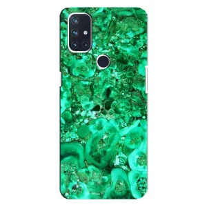 Мраморный чехол на OnePlus Nord N100 (VPrint) (Салатный Мрамор)