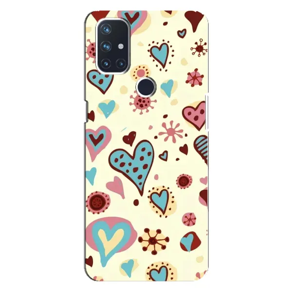 Чохол з принтом «Сердечки» для OnePlus Nord N100 Чохол з принтом «Сердечки» для OnePlus Nord N100