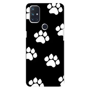 Чехлы с собаками для OnePlus Nord N100 (VPrint) (Следы собаки)