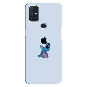 Чехол с принтом Стич на OnePlus Nord N100 (Stitch apple)
