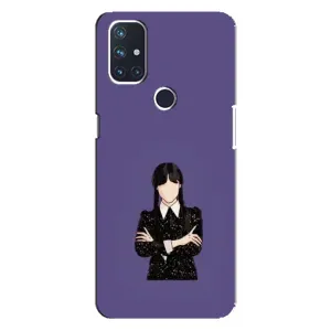 Чехлы Венсдей на OnePlus Nord N100 Уэнсдей (AlphaPrint) (Уэнздей в черном)