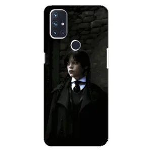 Чехол с дизайном Венздей 2 на OnePlus Nord N100 (Темный стиль Уэнздей)