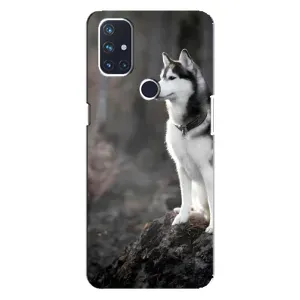 Чехол с Хаски для OnePlus Nord N100 - (AlphaPrint) (Верный пес)