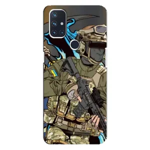 Чехлы с картинкой ЗСУ для OnePlus Nord N100 (AlphaPrint) (Воин ВСУ)