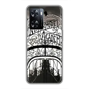 Чехол с дизайном Венздей 2 на OnePlus Nord N20 SE (Ворота Академии Невермор)