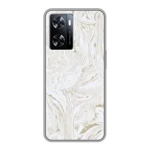Мраморный чехол на OnePlus Nord N20 SE (VPrint) (Белый мрамор)