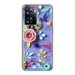Чехлы с Цветами для OnePlus Nord N20 SE (VPrint) (Цветочный дизайн)