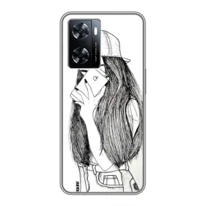 Чехол с печатью для OnePlus Nord N20 SE - (Мода) (AlphaPrint) (Фото девочки)