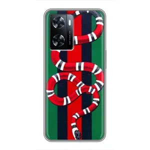 Чехлы ГУЧЧИ для ВанПлас Норд 20СЕ (AlphaPrint) (Gucci змия)