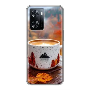 Чехол с уникальным дизайном «Осень с кофе» для OnePlus Nord N20 SE (Кофе на природе)