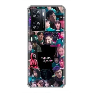 Чехол Гра в кальмара для OnePlus Nord N20 SE (Коллаж Игра кальмара)