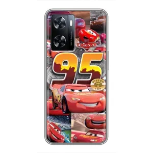 Силиконовый чехол Маквин для OnePlus Nord N20 SE (Коллаж Молния Маквин)