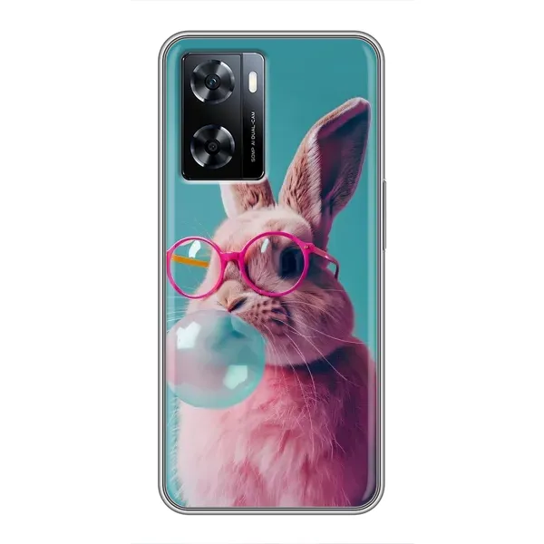 Чехол с принтом «Кролик в очках» для OnePlus Nord N20 SE Чехол с принтом «Кролик в очках» для OnePlus Nord N20 SE