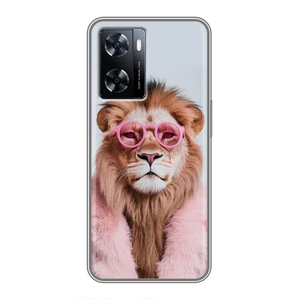 Чехол с принтом «Лев в очках» для OnePlus Nord N20 SE Чехол с принтом «Лев в очках» для OnePlus Nord N20 SE