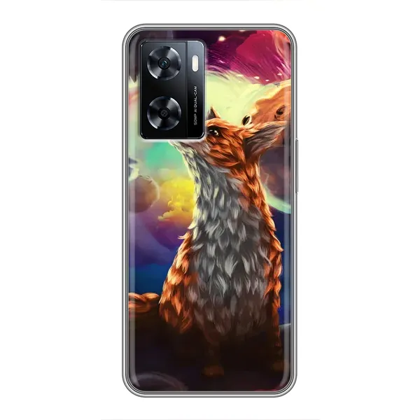 Чехол с принтом «Лисица в космосе» для OnePlus Nord N20 SE