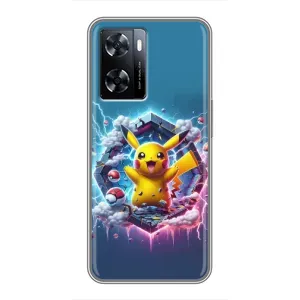 Чехол с Пикачу на OnePlus Nord N20 SE (Лого Пикачу)