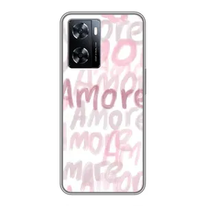 Чехол с розовым рисунком для OnePlus Nord N20 SE (Аморе любовь)