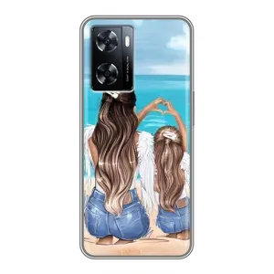 Чехол с печатью для OnePlus Nord N20 SE - (Мама с ребенком) (AlphaPrint) (Мама с доченькой)