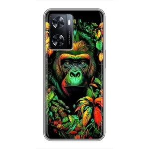 Чехол с Обезьянами OnePlus Nord N20 SE - (AlphaPrint) (Обезьяна в тропиках)