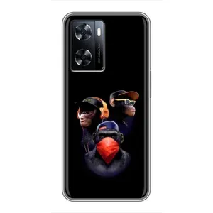 Чехол с Обезьянами OnePlus Nord N20 SE - (AlphaPrint) (Три обезьяны)