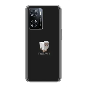 Чехол Майнкрафт на OnePlus Nord N20 SE (AlphaPrint) Minecraft (Овечка Майнкрафт)