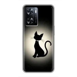 Чохол з принтом для OnePlus Nord N20 SE (AlphaPrint) Модні коти (Силует котика)