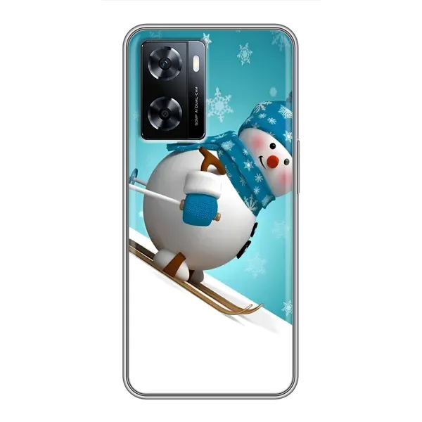 Чохол з принтом «Сніговик на лижах» для OnePlus Nord N20 SE