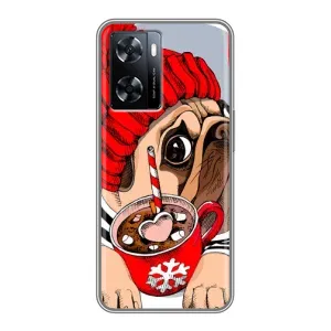 Чехлы с собаками для OnePlus Nord N20 SE (VPrint) (Собачка в шапке)