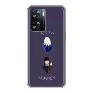Чехлы Венсдей на OnePlus Nord N20 SE Уэнсдей (AlphaPrint) (Уэнздей и подруга)
