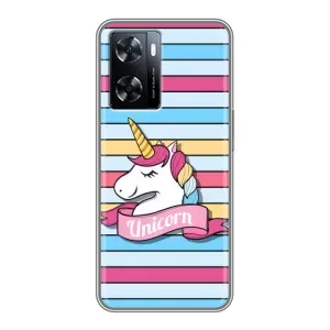 Чехол для ВанПлас Норд 20СЕ - (Единорожки - Новинки) (AlphaPrint) (Unicorn)