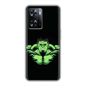 Чехлы с героями Марвел OnePlus Nord N20 SE (VPrint) (Зелёный Халк)