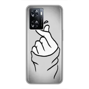 Чехол с принтом для OnePlus Nord N20 SE (AlphaPrint - Знак сердечка) (Значок Love)